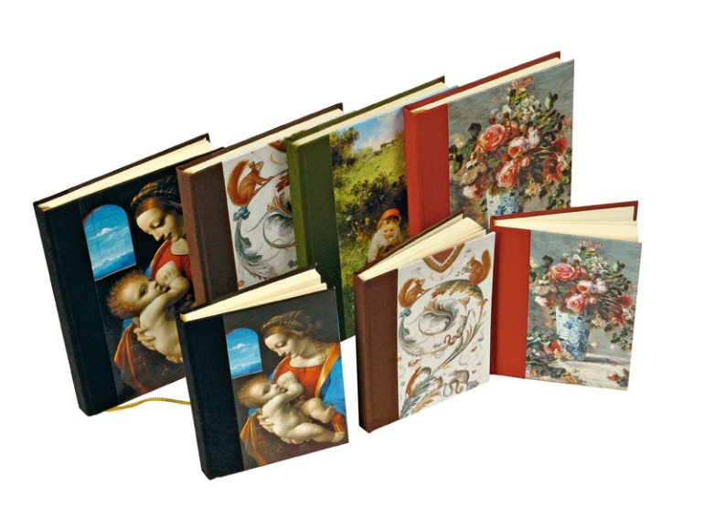 Книга для записи формата А6 с корешком из империала