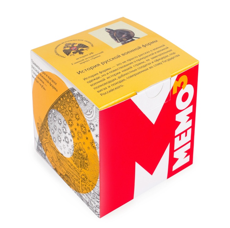 Одиночный кубик игры-лото из коллекции "МЕМО в кубе"